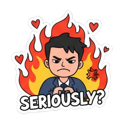 Sticker 7 from Mood Story f4faa7d3, designed for expressive chats, social replies, and everyday reactions.
