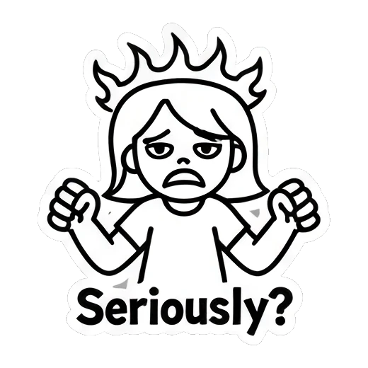 Sticker 7 from Mood Story 0af4a45d, designed for expressive chats, social replies, and everyday reactions.