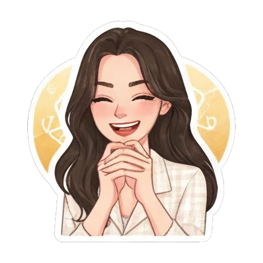 cartoon happy Mood Story 0c11cb8a sticker for expressive chats and social replies.