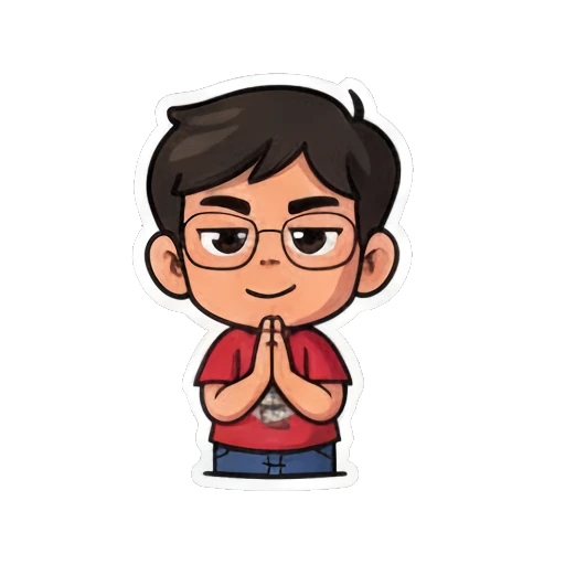 cartoon wave Mood Story b26d5b3f sticker for expressive chats and social replies.