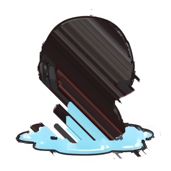 Gamer boy crying profusely with a puddle of tears. Gamer Boy Daily Life sticker for expressive chats and social replies.