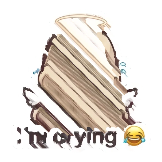 Blonde angel crying tears of joy with hands together Celestial Blonde Angel sticker for expressive chats and social replies.
