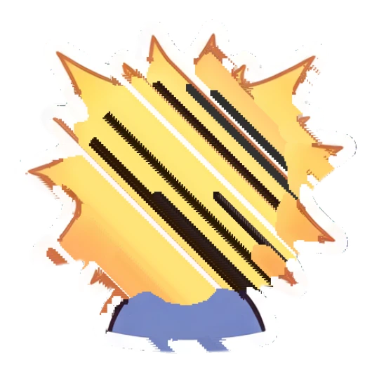 Curly-haired boy looking shocked with a yellow burst background Cheerful Afro Boy Daily sticker for expressive chats and social replies.