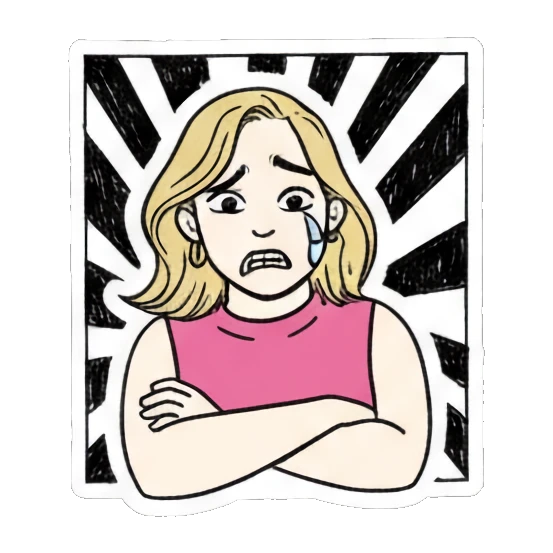 cartoon chat Mood Story af3a32bb sticker for expressive chats and social replies.