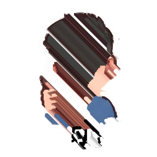 Young man giving a thumbs up with a cheerful grin Cheerful Young Man Daily Expressions sticker for expressive chats and social replies.