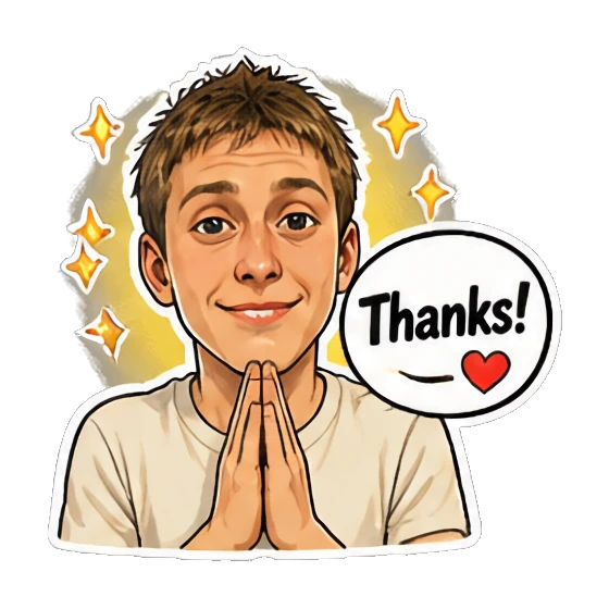 cartoon happy Mood Story 7655babf sticker for expressive chats and social replies.