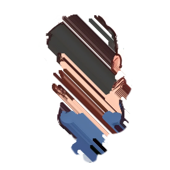 Young man crossing arms to signal no or disagreement Cheerful Young Man Daily Expressions sticker for expressive chats and social replies.