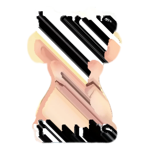 Grateful mouse with hands pressed together in prayer pose Pinky Mouse Daily Life sticker for expressive chats and social replies.
