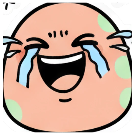 Angry blob character with flames above head and 'Seriously?' text. Doodle Blob Emotions sticker for expressive chats and social replies.