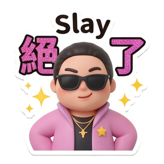 Youth wearing sunglasses looking cool and confident Daily Life of a Trendy Youth sticker for expressive chats and social replies.