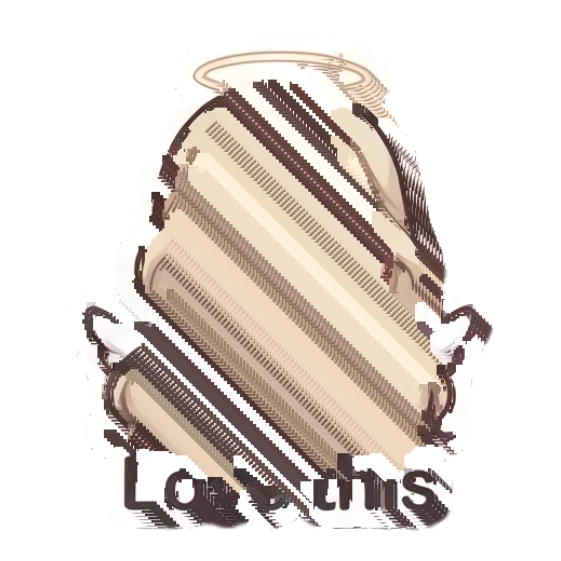 Blonde angel making a heart shape with hands and heart eyes Celestial Blonde Angel sticker for expressive chats and social replies.