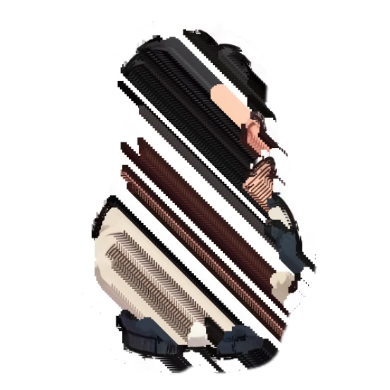 Man making an X gesture with arms to refuse Cool Urban Guy Daily Life sticker for expressive chats and social replies.