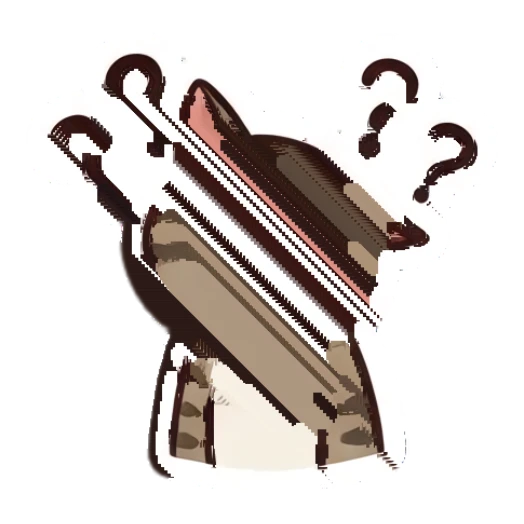 Tabby cat looking confused with question marks Tabby Cat Daily Life sticker for expressive chats and social replies.