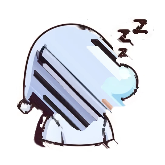 Gamer boy sleeping with a snot bubble and nightcap. Gamer Boy Daily Life sticker for expressive chats and social replies.
