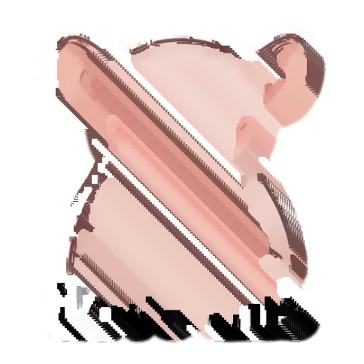 Loving mouse making a heart shape with hands and heart eyes Pinky Mouse Daily Life sticker for expressive chats and social replies.