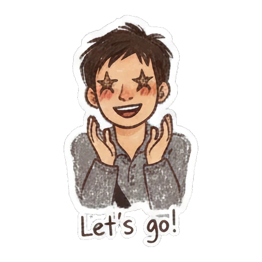 Boy covering face with hands in embarrassment Doodle Boy Daily Vibes sticker for expressive chats and social replies.