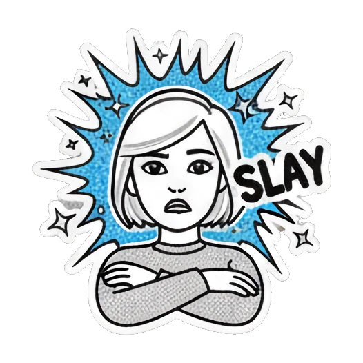 Sticker 9 from Mood Story d4165914, designed for expressive chats, social replies, and everyday reactions.