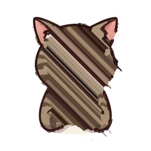 Tabby cat praying with a sad, teary expression Tabby Cat Daily Life sticker for expressive chats and social replies.