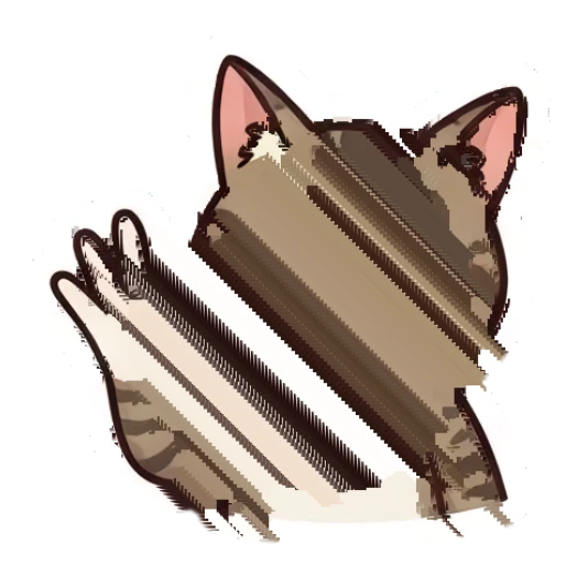 Tabby cat making an OK hand gesture Tabby Cat Daily Life sticker for expressive chats and social replies.