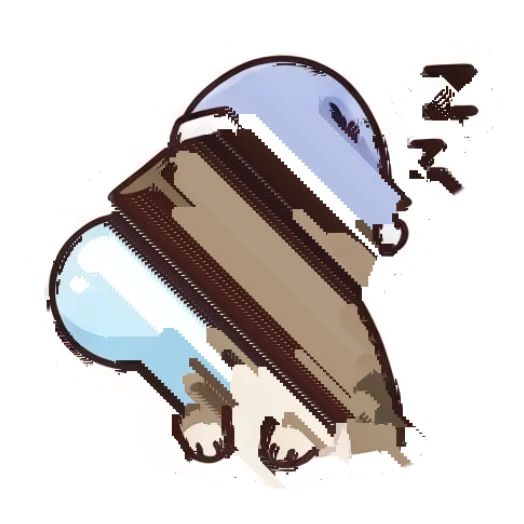 Tabby cat sleeping with a nightcap and snot bubble Tabby Cat Daily Life sticker for expressive chats and social replies.
