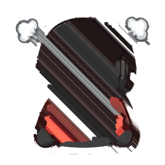 Gamer boy turning bright red with anger and steam from ears. Gamer Boy Daily Life sticker for expressive chats and social replies.