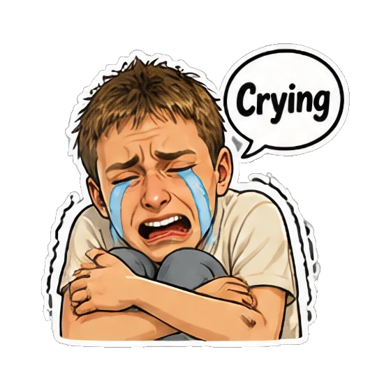 cartoon chat Mood Story 7655babf sticker for expressive chats and social replies.