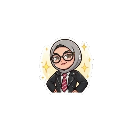 Hijab girl looking confident with hands on hips Hijab Girl Daily Life sticker for expressive chats and social replies.