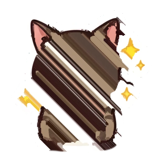 Tabby cat praying with closed eyes and sparkles Tabby Cat Daily Life sticker for expressive chats and social replies.