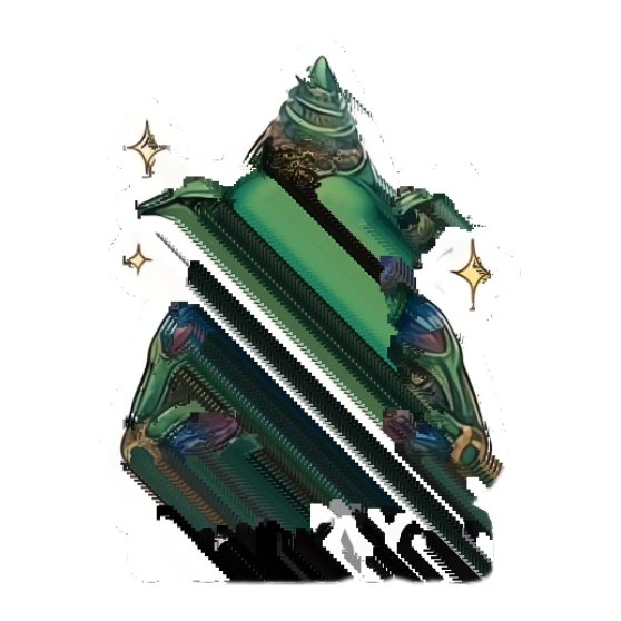 Green goblin with hands together in a thank you pose Mystic Forest Goblin sticker for expressive chats and social replies.
