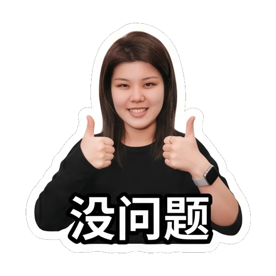 Young woman giving double thumbs up Daily Life of a Young Woman sticker for expressive chats and social replies.