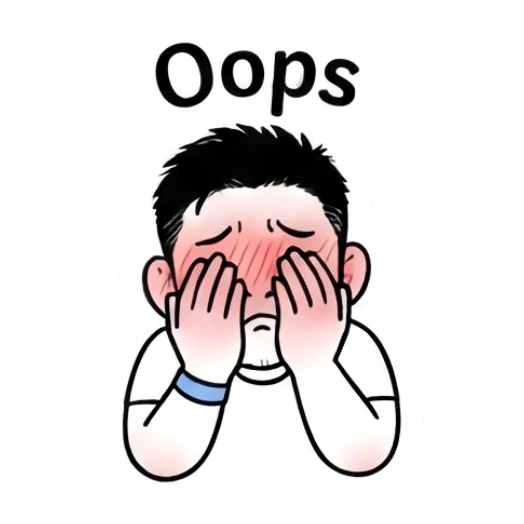 Embarrassed young man covering his face with hands Cool Guy Daily Vibes sticker for expressive chats and social replies.