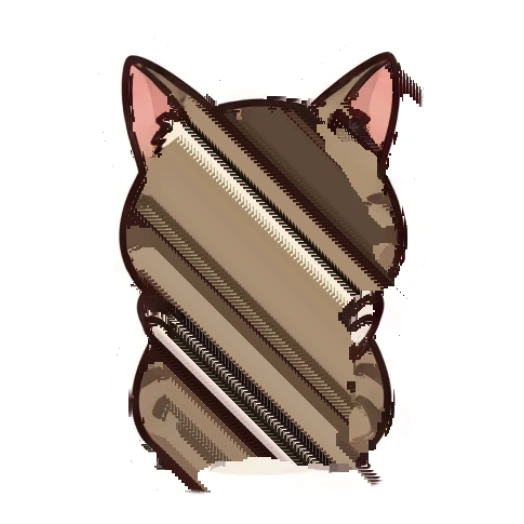 Tabby cat crossing arms with a grumpy expression Tabby Cat Daily Life sticker for expressive chats and social replies.