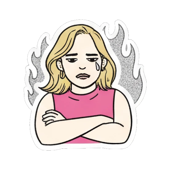 Sticker 9 from Mood Story af3a32bb, designed for expressive chats, social replies, and everyday reactions.
