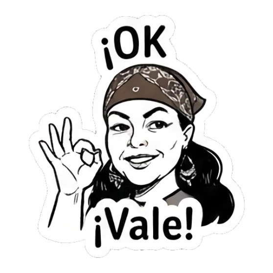 Girl with bandana making OK gesture, happy Bandana Girl Daily Vibes sticker for expressive chats and social replies.